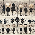 Halloween Skeleton Pattern 27 Minky Fabric