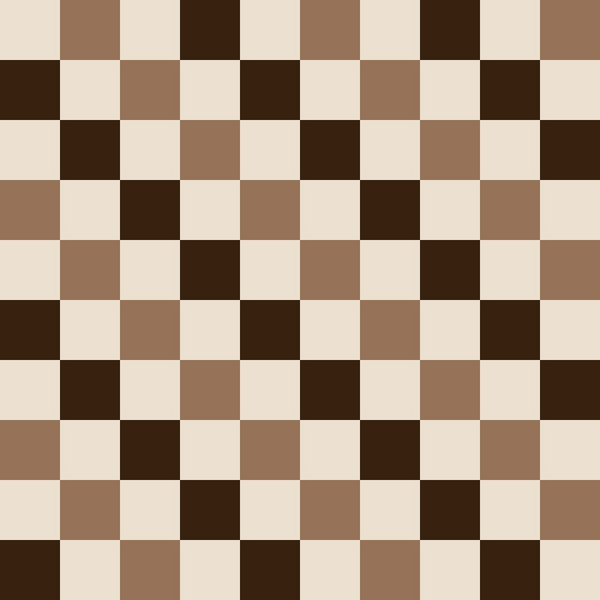 coffee brown, cream, beige, checkerboard pattern, geometric squares, alternating blocks,, fabric panel, handdrawn style, neutral tones, earthy colors, patchwork design, square motifs, brown and cream, quilting material, cotton fabric, geometric pattern, checkered design, warm colors, crafting fabric