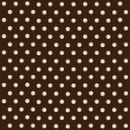 coffee brown, cream dots, polka dot pattern, geometric design, repeating circles, two-tone fabric,, fabric panel, retro style, vintage inspired, brown background, neutral colors, spotted pattern, crafting material, sewing fabric, simple geometric, uniform spacing, circular motifs