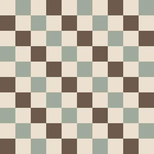 beige, sage green, brown, checkered pattern, geometric squares, alternating blocks,, fabric panel, neutral tones, earth colors, patchwork design, muted palette, coffee themed, warm colors, rectangular blocks, grid pattern, soft hues, crafting fabric