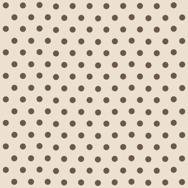 brown dots, polka dot pattern, coffee brown, beige background, geometric design, repeating dots, circular motifs, minimalist pattern, neutral tones,, fabric panel, simple design, earthy colors, taupe, warm browns, dot grid, uniform spacing, contemporary style, coffee theme, coordinating fabric
