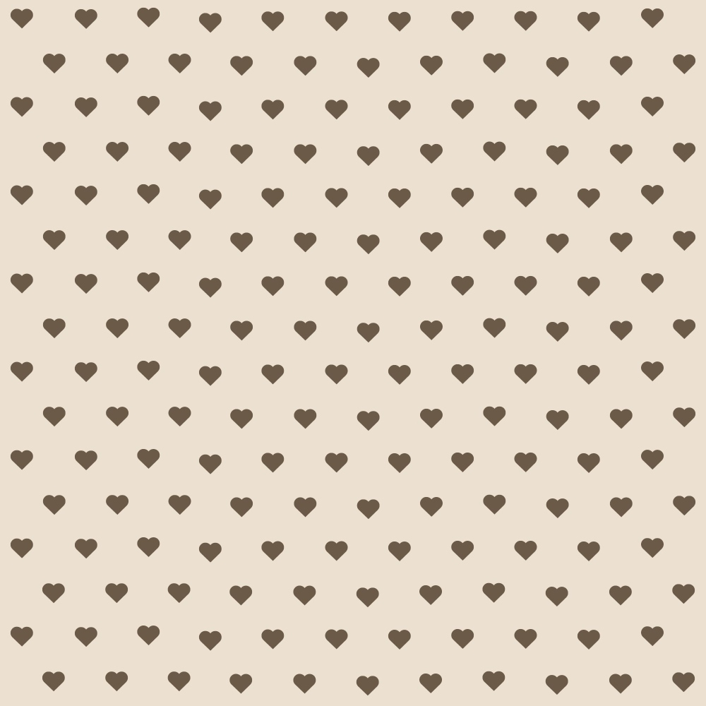 brown hearts, beige background, heart pattern, small hearts, repeating pattern, geometric hearts, coffee brown, tan, neutral tones, love motifs, romantic pattern,, fabric panel, handdrawn style, scattered hearts, valentine theme, heart shapes, brown and cream, cotton fabric, crafting material