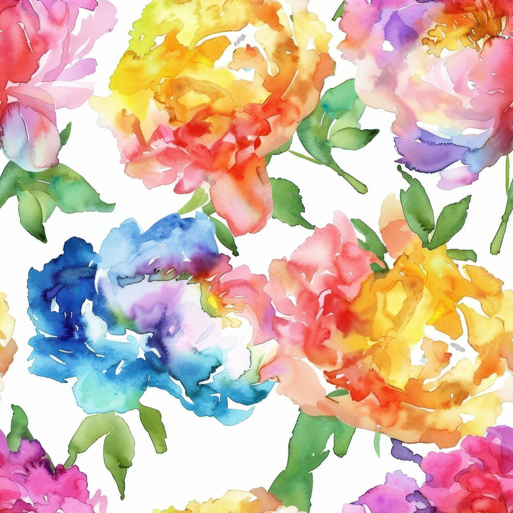 Prismatic Blooms Pattern 1 Minky Fabric