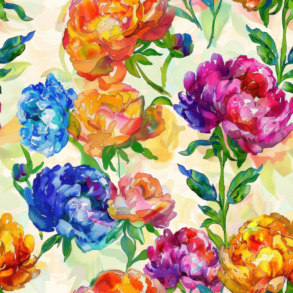 Prismatic Blooms Pattern 4 Minky Fabric