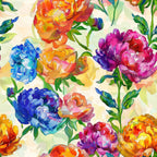 Prismatic Blooms Pattern 4 Minky Fabric