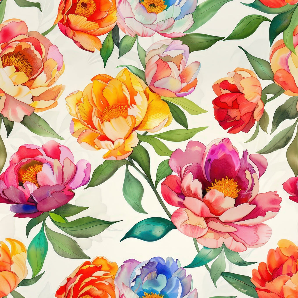 Prismatic Blooms Pattern 5 Minky Fabric