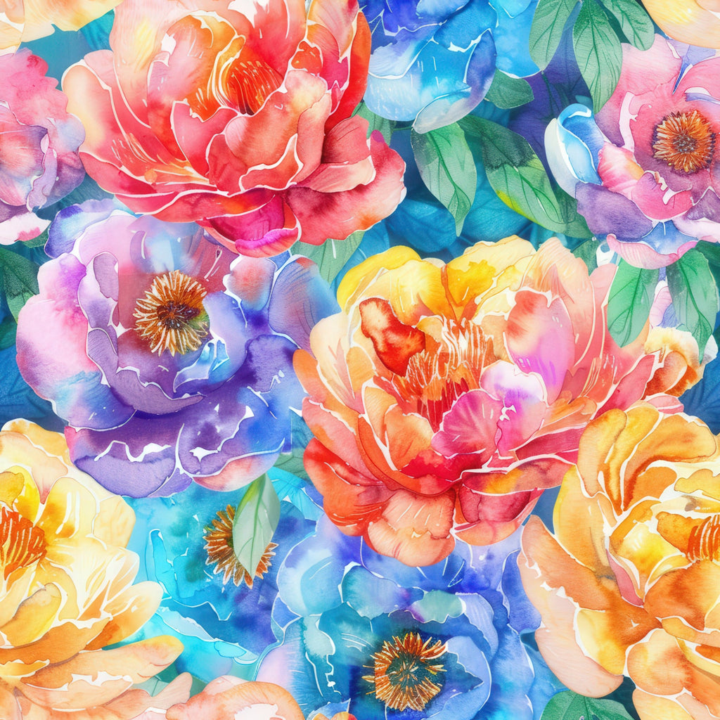 Prismatic Blooms Pattern 6 Minky Fabric