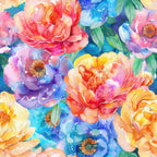 Prismatic Blooms Pattern 6 Minky Fabric