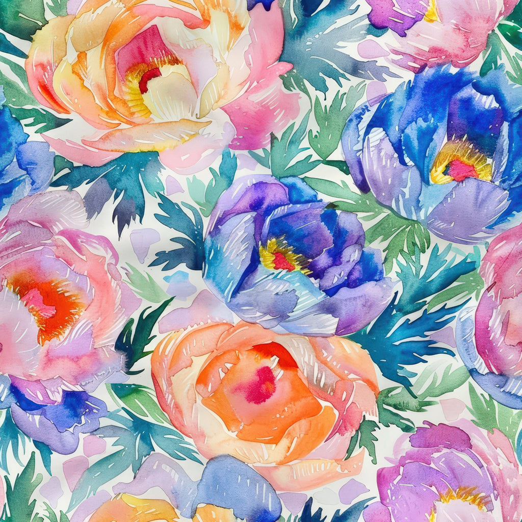 Prismatic Blooms Pattern 7 Minky Fabric