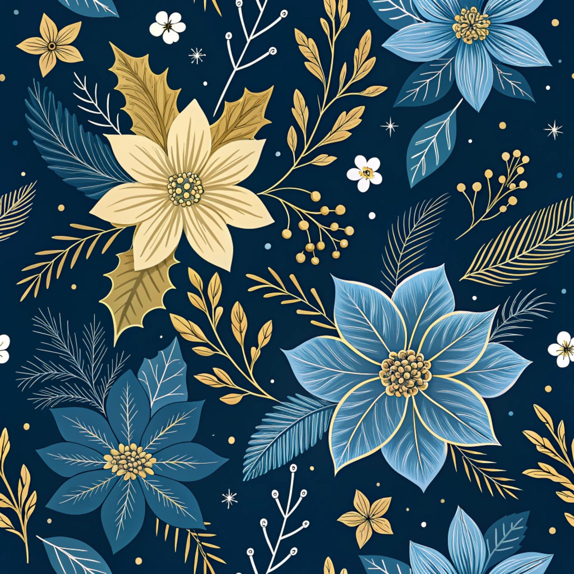 Hanukkah Pattern 17 Quilting Cotton Fabric