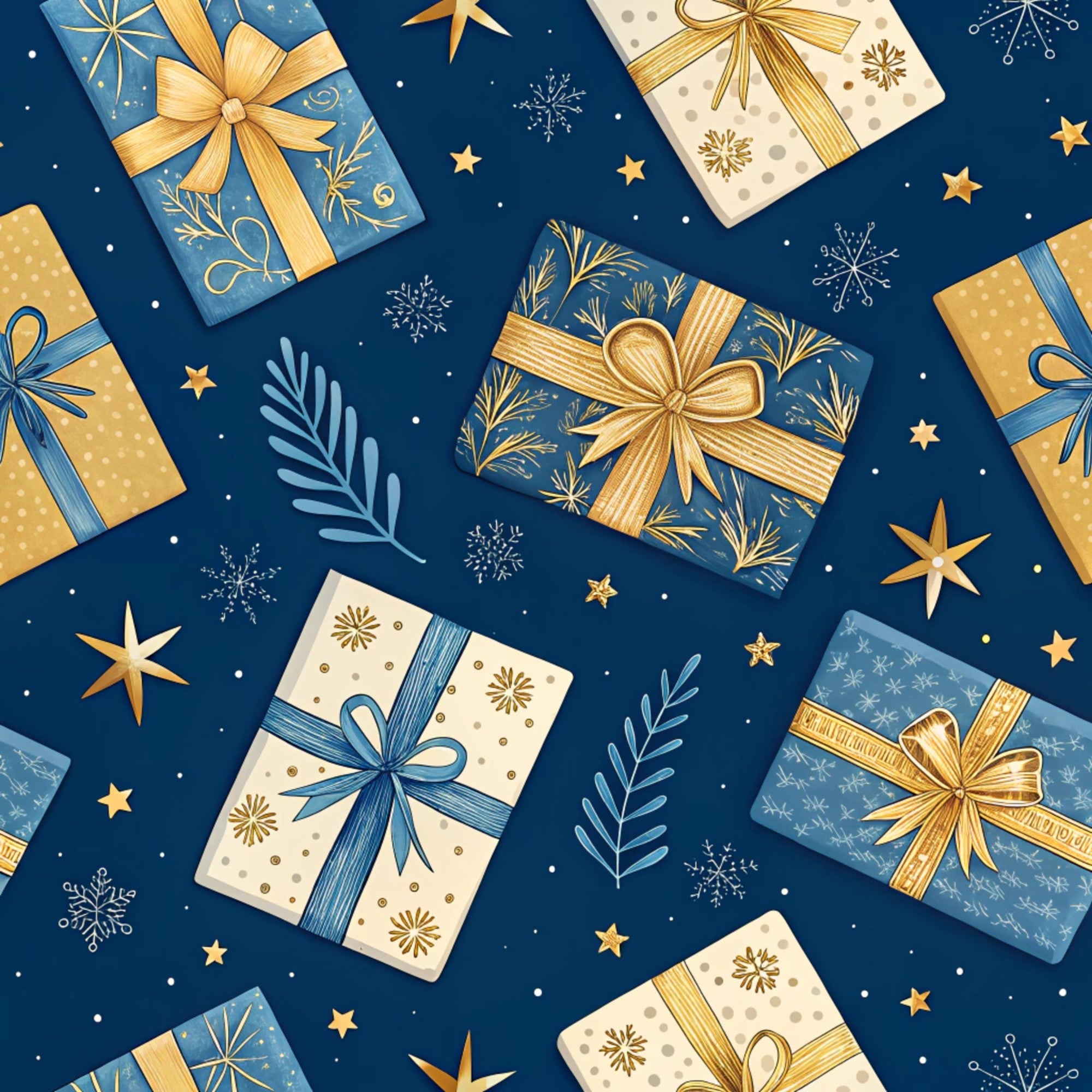 Hanukkah Pattern 21 Quilting Cotton Fabric
