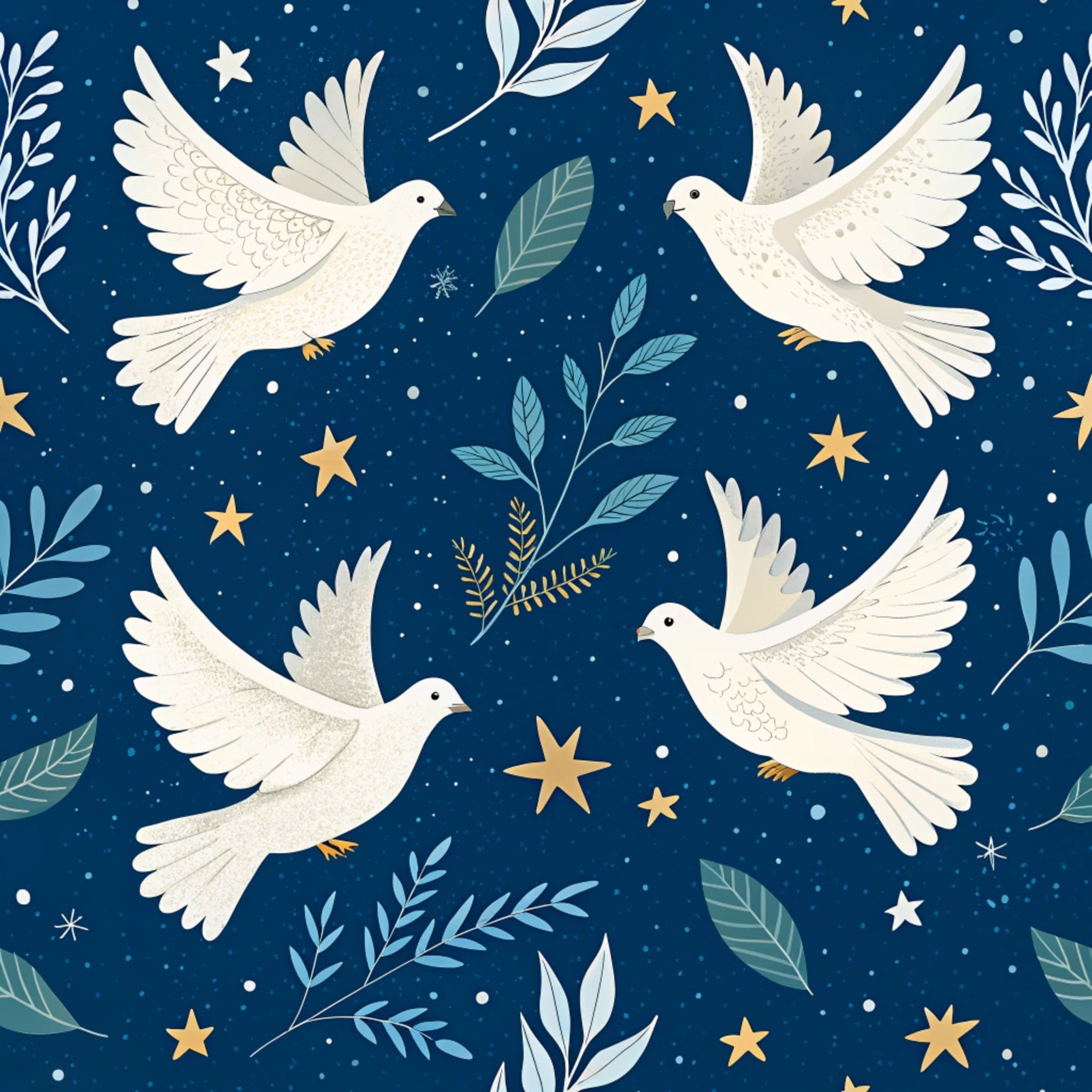 Hanukkah Pattern 28 Quilting Cotton Fabric