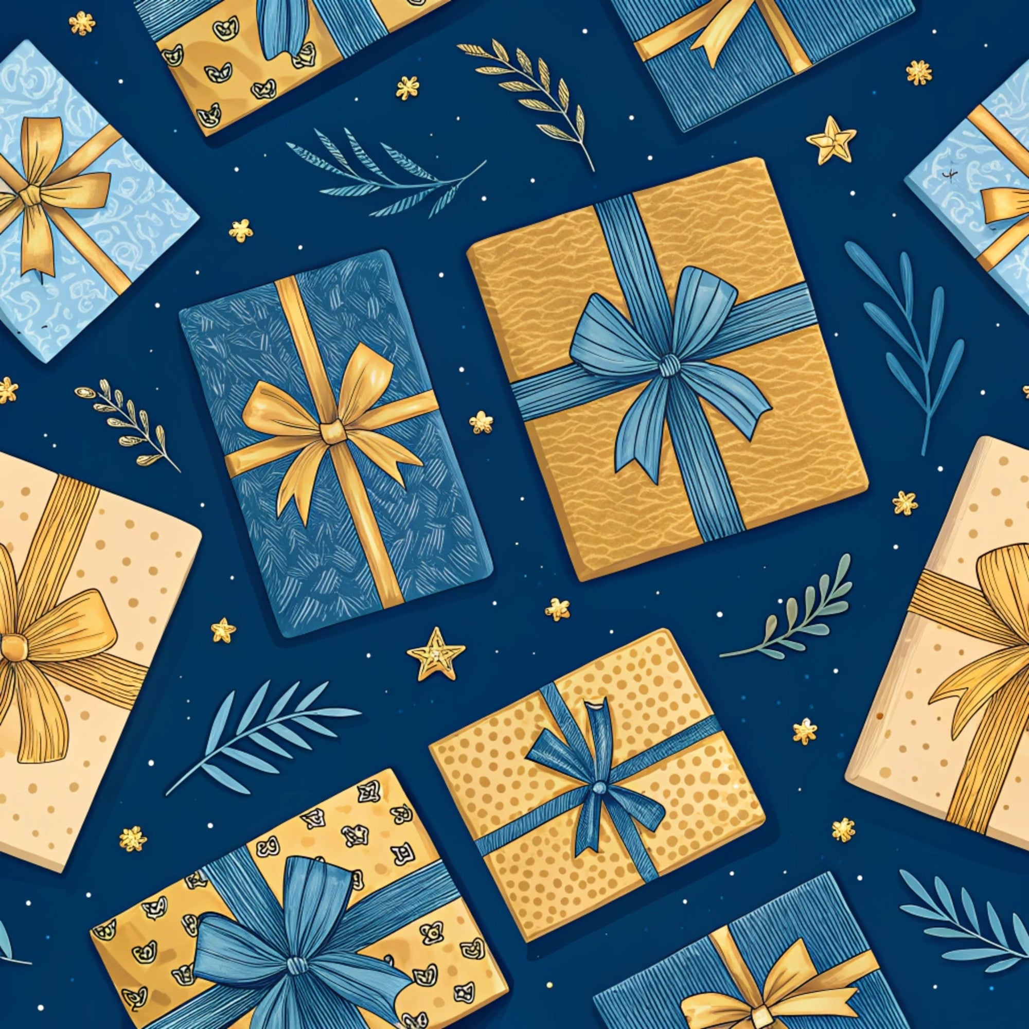 Hanukkah Pattern 8 Quilting Cotton Fabric