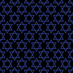 navy blue, black background, star of david, six-pointed stars, geometric pattern, repeating design, festival of lights, hanukkah theme, jewish symbols,, fabric panel, religious motifs, holiday fabric, blue and black, tessellated stars, interlocking triangles, celebration theme, winter holiday, sacred geometry, outlined shapes
