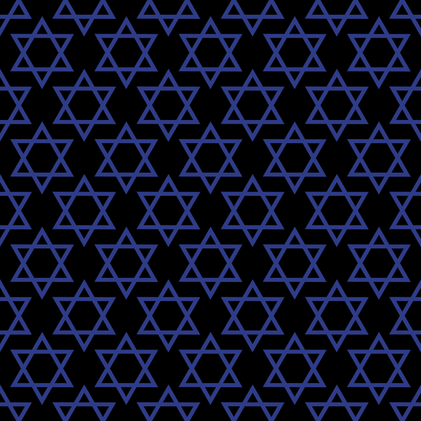 navy blue, black background, star of david, six-pointed stars, geometric pattern, repeating design, festival of lights, hanukkah theme, jewish symbols,, fabric panel, religious motifs, holiday fabric, blue and black, tessellated stars, interlocking triangles, celebration theme, winter holiday, sacred geometry, outlined shapes