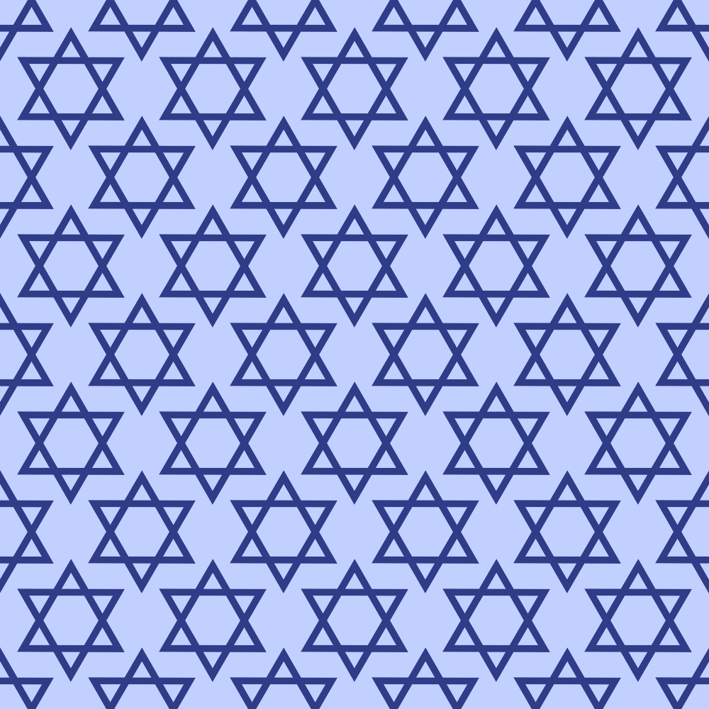 blue, light blue, periwinkle, star of david, jewish symbols, geometric pattern, six-pointed stars, repeating pattern, hanukkah, festival of lights, religious motifs,, fabric panel, holiday fabric, sacred geometry, interlocking stars, tessellated design, celebration theme, spiritual symbols, crafting material