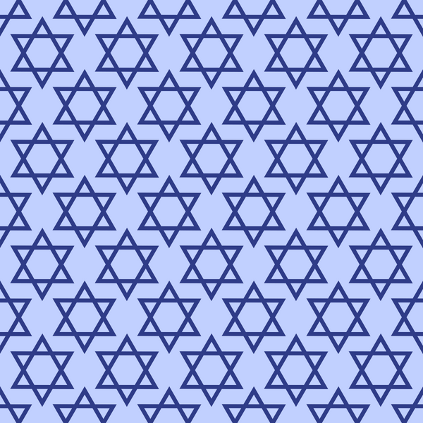 blue, light blue, periwinkle, star of david, jewish symbols, geometric pattern, six-pointed stars, repeating pattern, hanukkah, festival of lights, religious motifs,, fabric panel, holiday fabric, sacred geometry, interlocking stars, tessellated design, celebration theme, spiritual symbols, crafting material