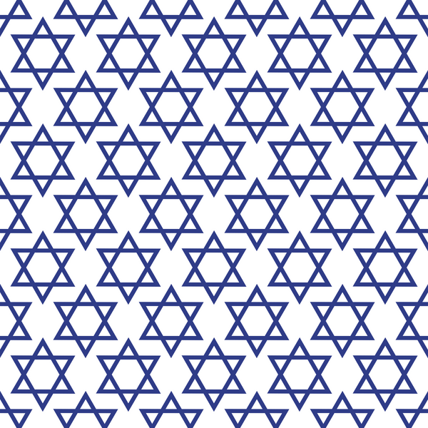 white, navy blue, star pattern, six-pointed stars, geometric design, repeating motif, festival of lights, hanukkah theme, jewish symbols, star of david,, fabric panel, holiday fabric, celebratory pattern, religious symbols, blue and white, tessellated design, cultural motifs, festive fabric, spiritual symbols
