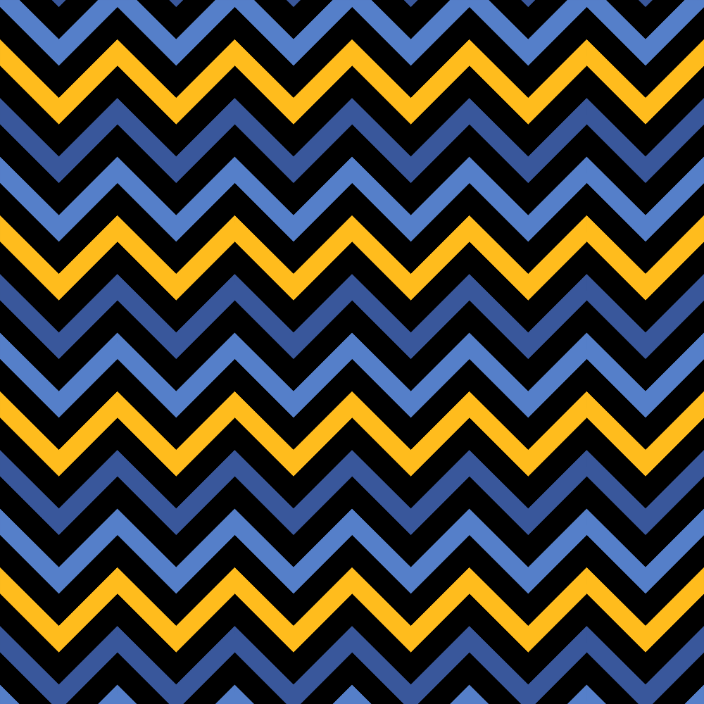 chevron pattern, zigzag stripes, blue, yellow, gold, black, geometric design, repeating pattern,, fabric panel, angular lines, contrasting colors, modern pattern, festival of lights, hanukkah colors, holiday fabric, blue and gold, striped design, cotton fabric, quilting material
