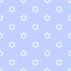 periwinkle blue, cream white, star of david, six-pointed stars, geometric pattern, repeating motif, hanukkah theme, jewish holiday, festival of lights,, fabric panel, light blue background, symmetrical design, religious symbols, holiday celebration, winter festival, spiritual motifs, crafting material, sewing fabric