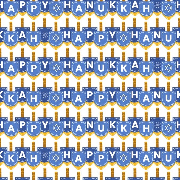 blue, white, yellow, orange, hanukkah, menorah, star of david, geometric pattern, repeating design, holiday theme, festival of lights, jewish celebration,, fabric panel, candles, religious symbols, winter holiday, circular motifs, chevron pattern, celebratory mood