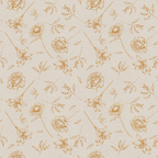 beige, cream, golden brown, floral pattern, roses, daisies, lilies, botanical motifs, delicate linework, sketched flowers, vintage style, feminine design, repeating pattern,, fabric panel, spring flowers, soft tones, nature inspired, romantic aesthetic, continuous design