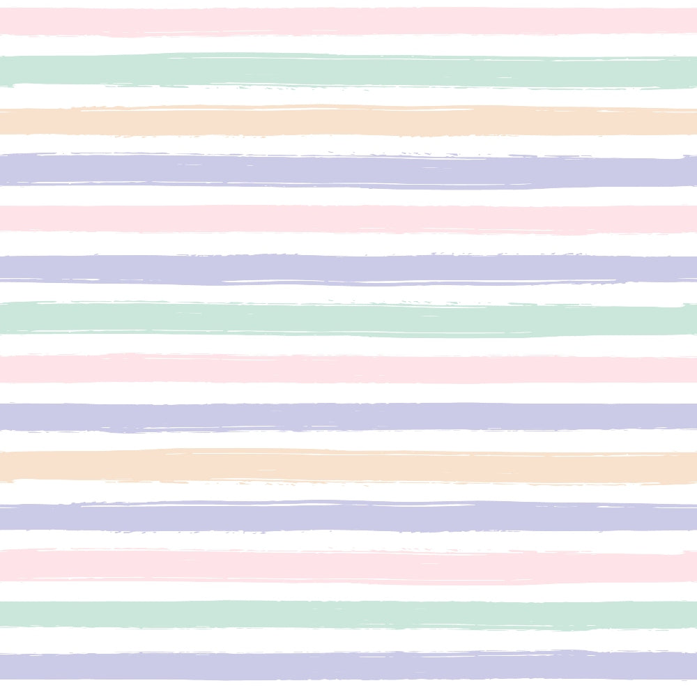 pastel stripes, soft pink, mint green, lavender purple, peach beige, watercolor texture, horizontal bands,, fabric panel, spring colors, gentle hues, painted stripes, crafting material, sewing fabric, muted tones, dreamy pastels, artistic brushstrokes, cotton material