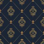 Henrys Crowns Pattern 2 Minky Fabric