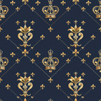 Henrys Crowns Pattern 4 Minky Fabric