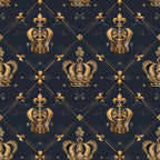 Henrys Crowns Pattern 6 Minky Fabric