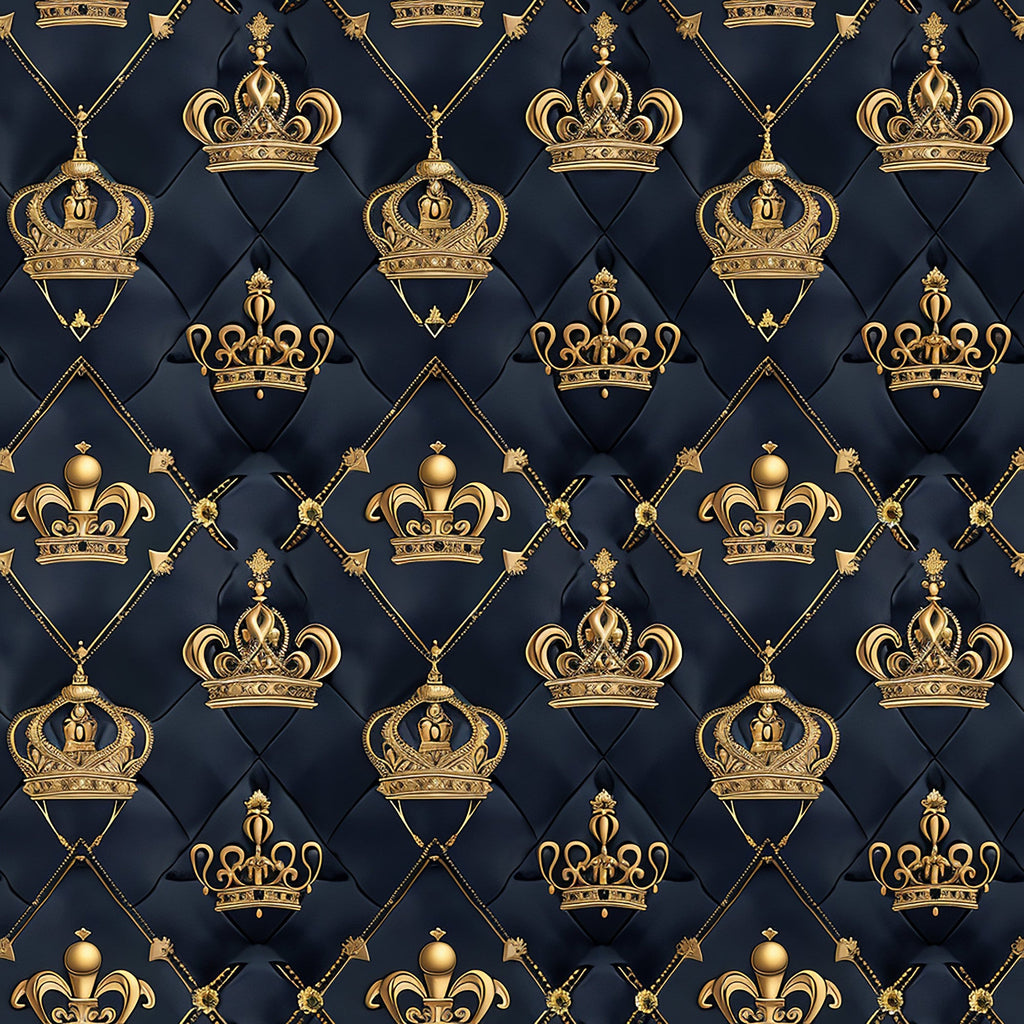Henrys Crowns Pattern 7 Minky Fabric