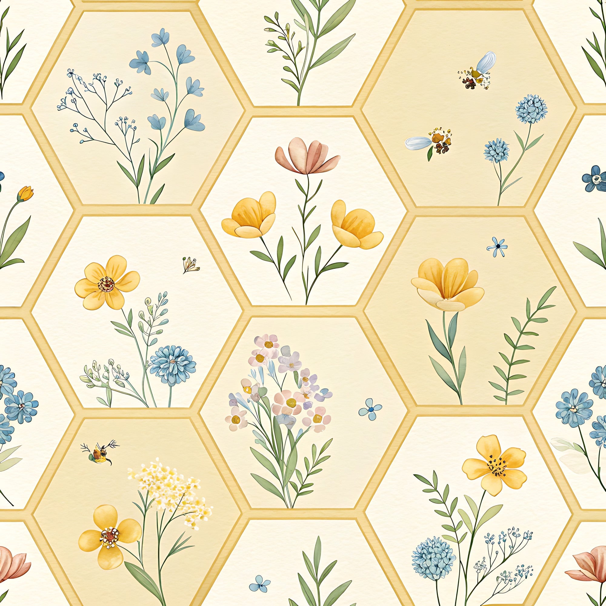 Nectar Meadow Pattern 18 Minky Fabric