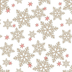 beige snowflakes, coral stars, winter pattern,, fabric panel, geometric snowflakes, scattered design, neutral background, holiday motif, christmas fabric, winter wonderland, dusty rose accents, repeating pattern, crafting material, seasonal design, outline snowflakes, delicate stars, winter crafts, quilting supplies
