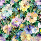 Painted Petals Pattern 10 Minky Fabric