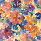 Painted Petals Pattern 14 Minky Fabric