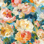 Painted Petals Pattern 2 Minky Fabric