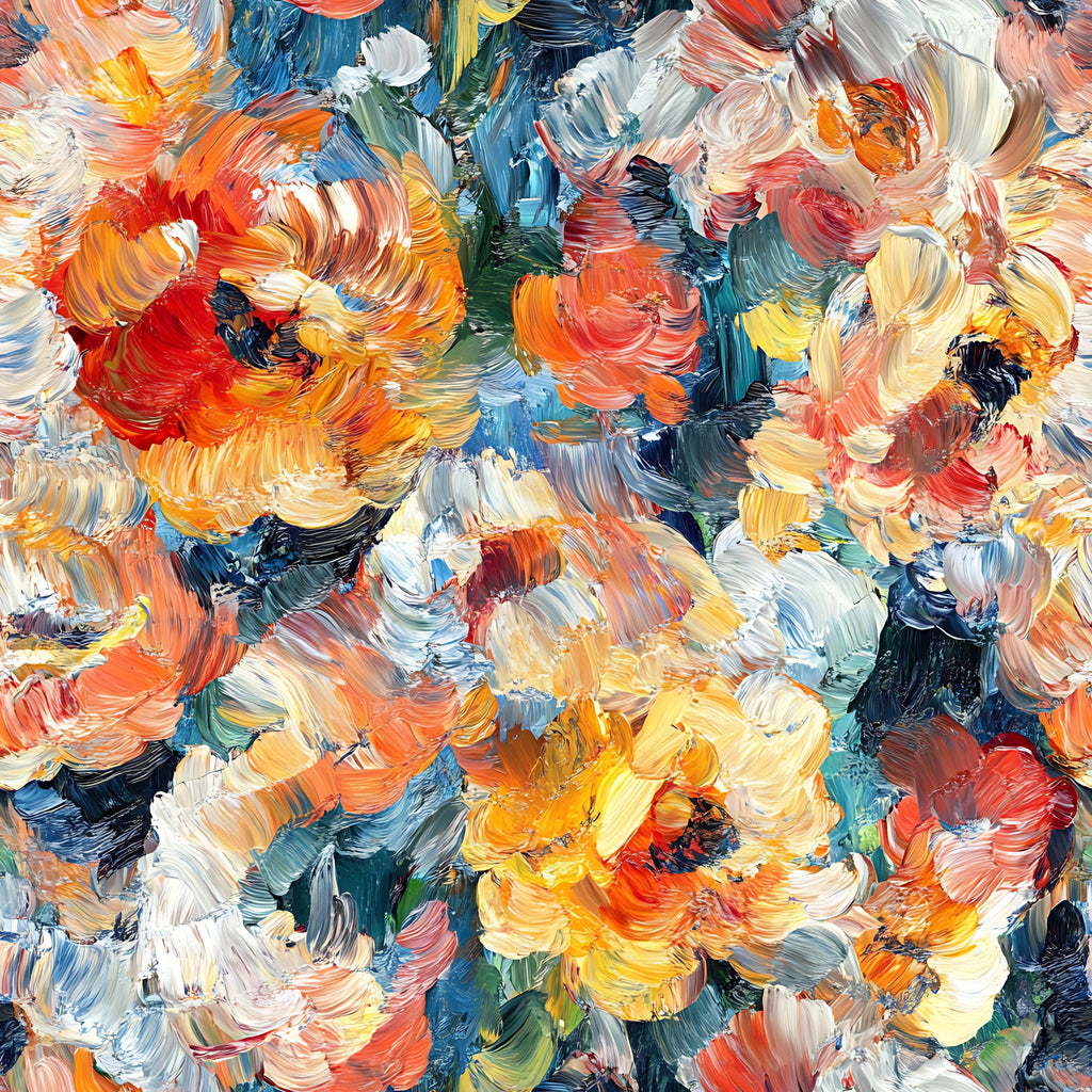 Painted Petals Pattern 21 Minky Fabric
