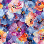 Painted Petals Pattern 7 Minky Fabric