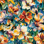 Painted Petals Pattern 9 Minky Fabric