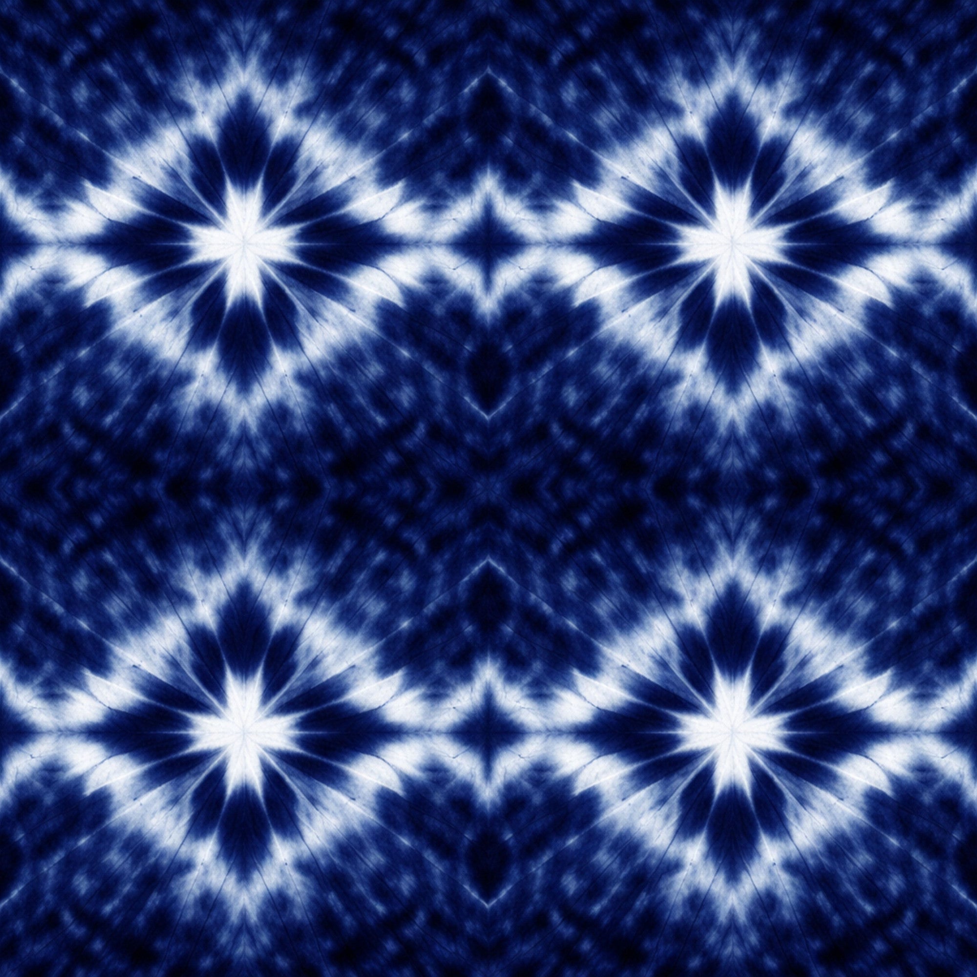 Indigo Shibori Tie Dye Pattern 11 Minky Fabric