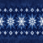 Indigo Shibori Tie Dye Pattern 12 Minky Fabric
