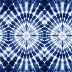Indigo Shibori Tie Dye Pattern 14 Minky Fabric