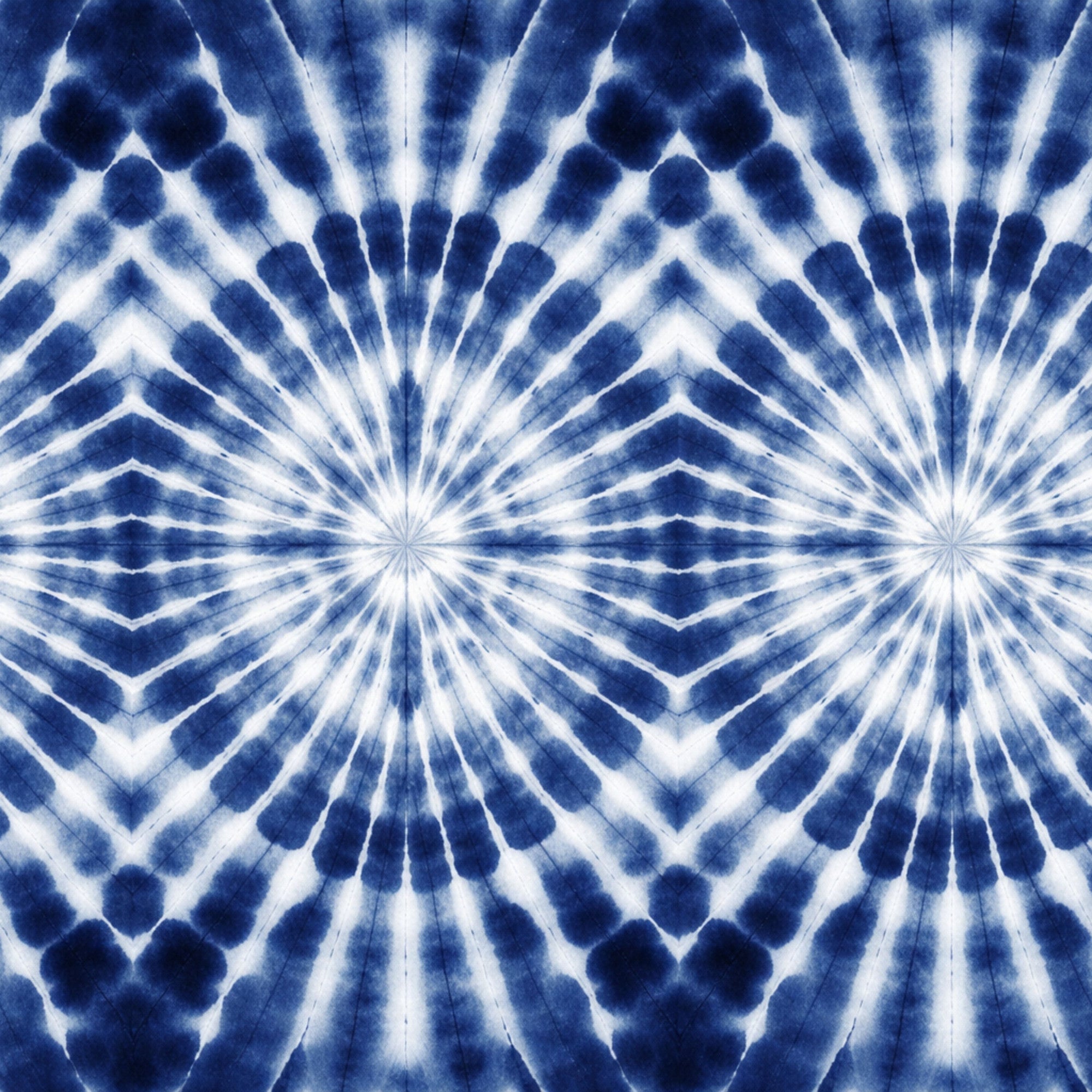 Indigo Shibori Tie Dye Pattern 14 Minky Fabric