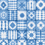 Indigo Shibori Tie Dye Pattern 17 Minky Fabric