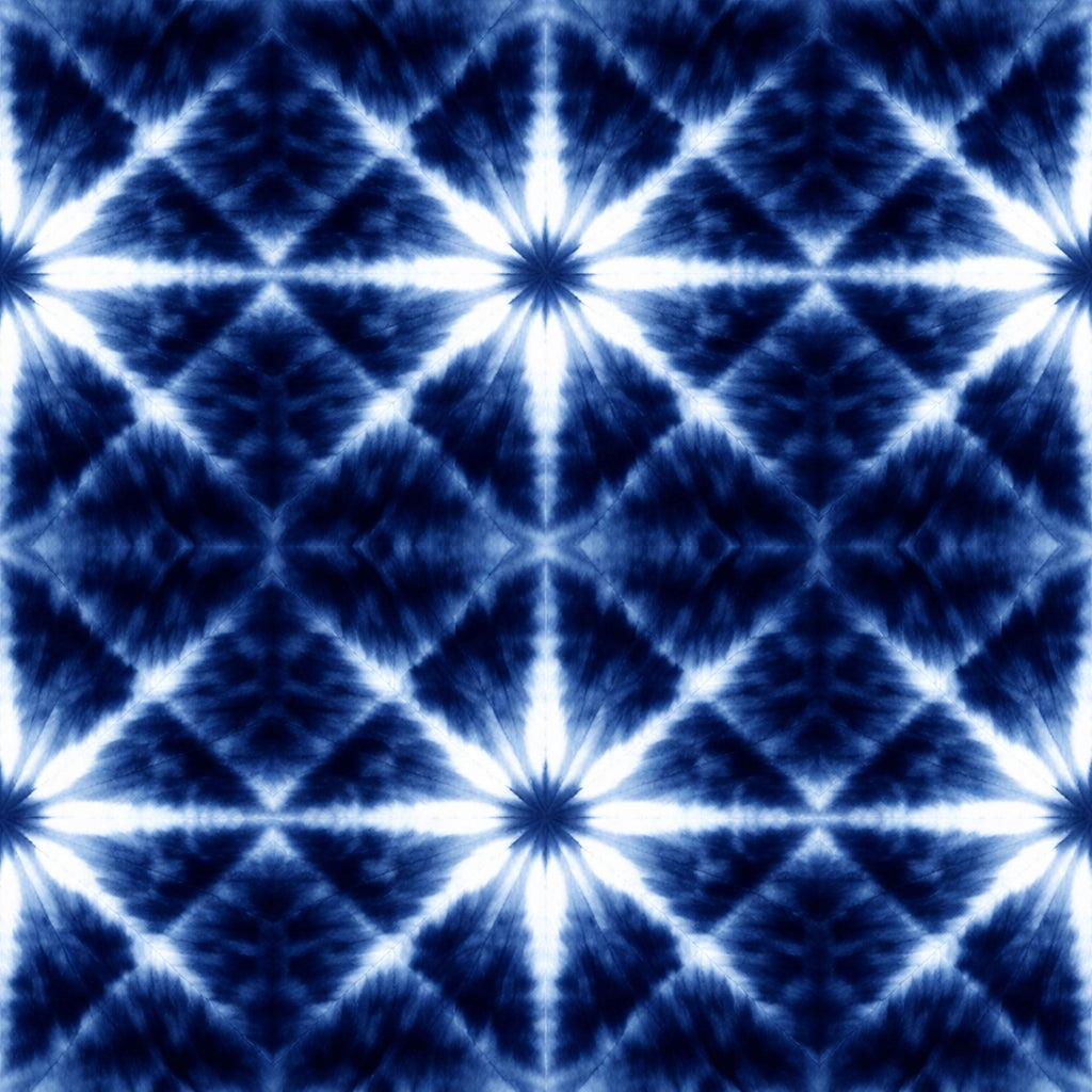 Indigo Shibori Tie Dye Pattern 20 Minky Fabric