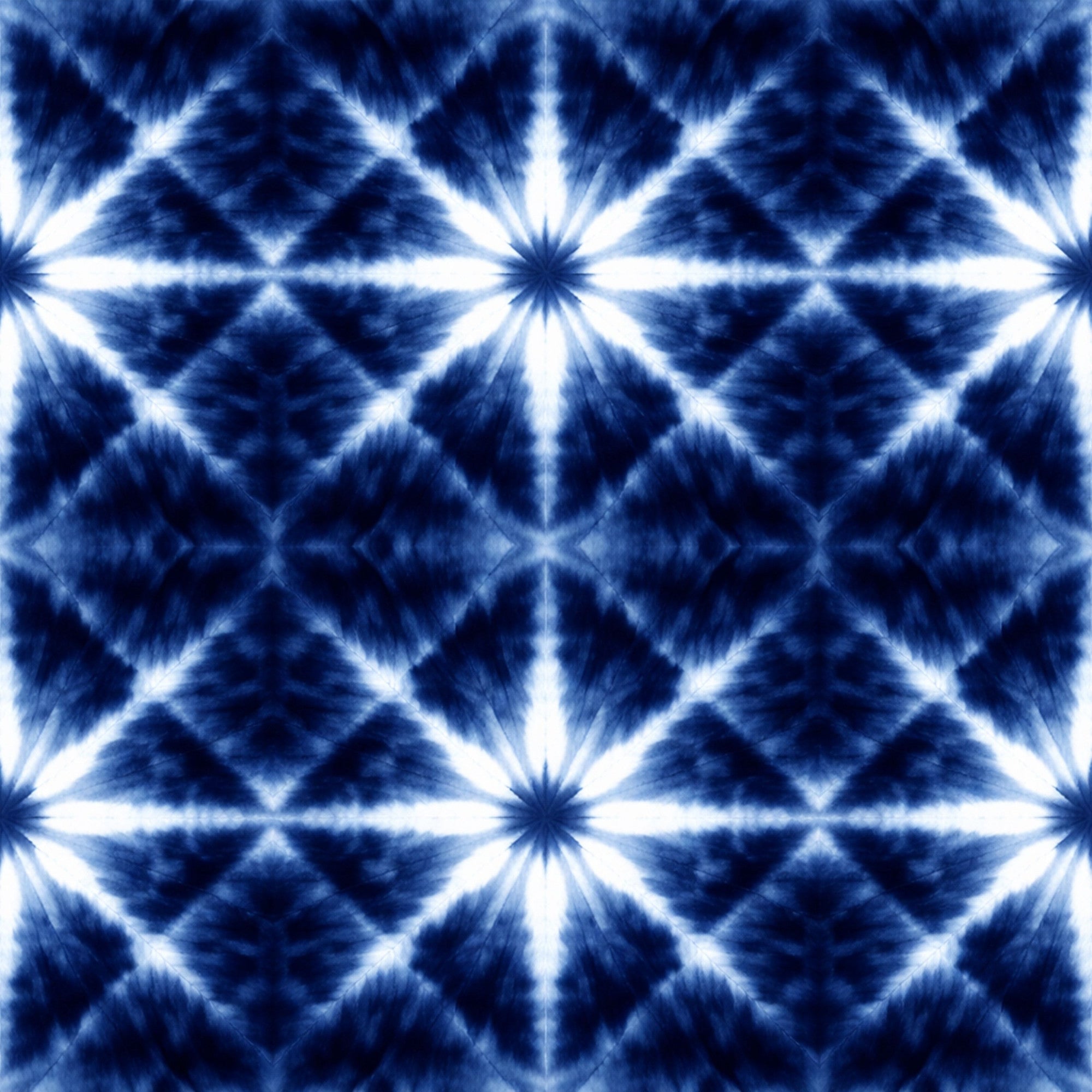 Indigo Shibori Tie Dye Pattern 20 Minky Fabric