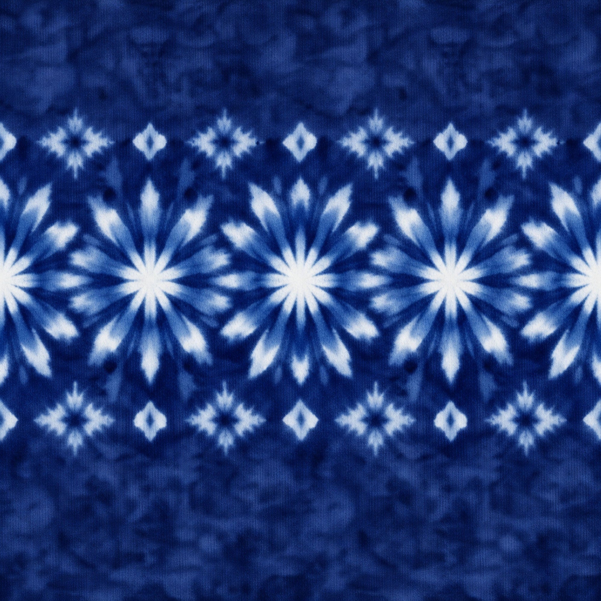 Indigo Shibori Tie Dye Pattern 21 Minky Fabric