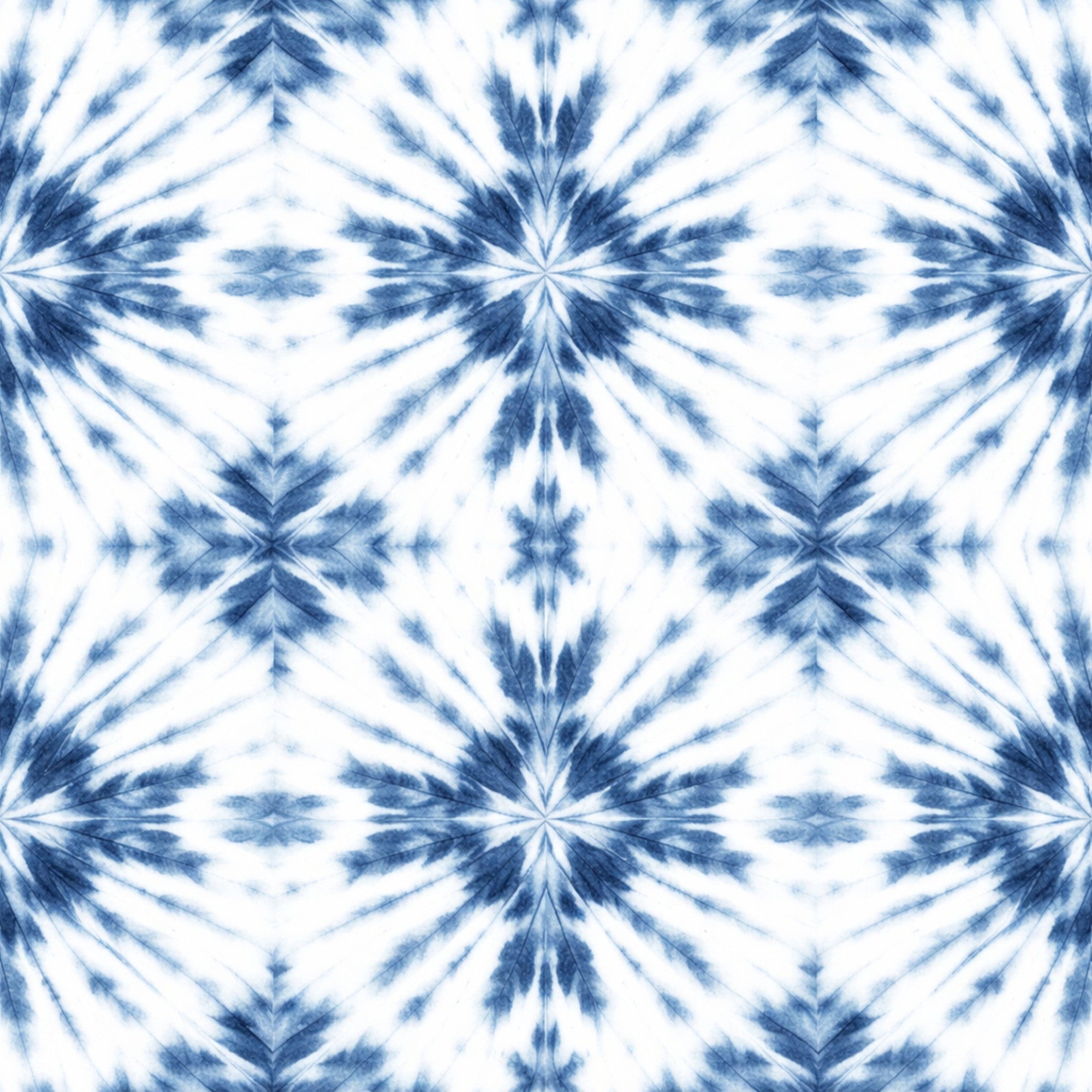 Indigo Shibori Tie Dye Pattern 23 Minky Fabric