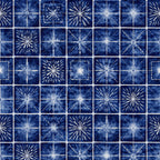 Indigo Shibori Tie Dye Pattern 24 Minky Fabric