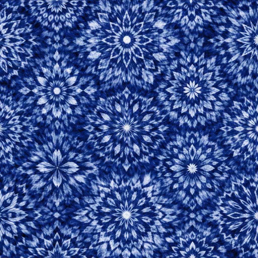 Indigo Shibori Tie Dye Pattern 28 Minky Fabric